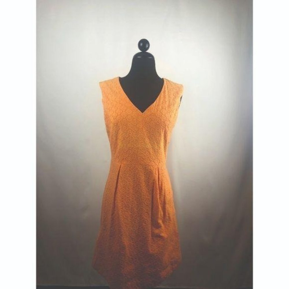 🦋 Tangerine Floral Daisy Dress - Picture 1 of 8